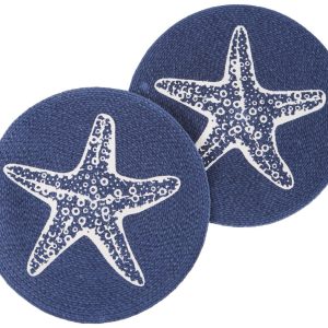 Homewear 2-pk. Starfish Round Placemat Set