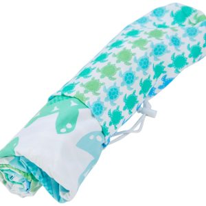 Caro Home Turtle Rows & Wavy Reverse Beach Towel