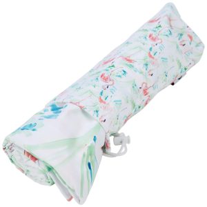 Caro Home Flamingos Reverse Stripe Beach Towel Blanket