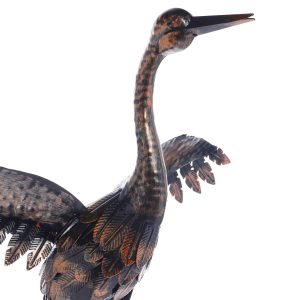 Regal Art & Gift 34 in. Copper Crane Statue