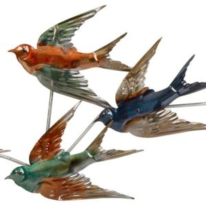 Regal Arts & Gifts 26 in Swallows Metal Wall Decor