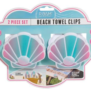 Core Home 2 Pk Shell Towel Clips