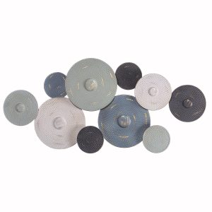 Stylecraft 21x44 Metal Muted Discs Hanging Wall Accent