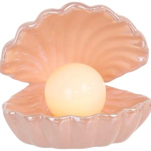 LED Ceramic Shell Pearl Night Lamp