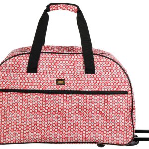 Lucas 22 in Floral Wheeled Weekender Duffel Bag