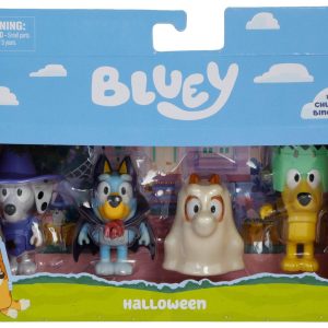 Bluey Kids 4 Pc Halloween Figure Set