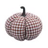 Brighten the Season 11 in. Fabric Plaid Pumpkin