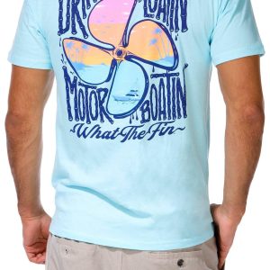 What The Fin Mens Boatin Short Sleeve Tee