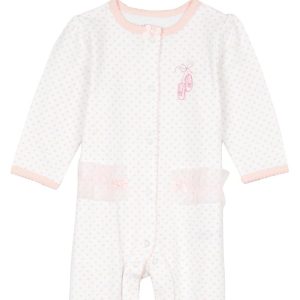 Baby Girls 2 Pc Prima Ballerina Footed Sleeper & Hat Set