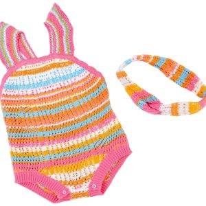 Jessica Simpson Baby Girl 2 Pc Crochet Romper Set