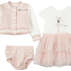 Little Lass Baby Girls 2 Pc Ballet Dress Set