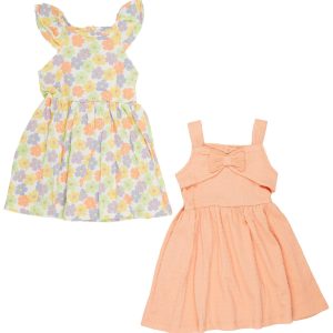 Little Lass 2Pk Toddler Girl Summer Dresses