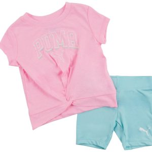 Puma Toddler Girls 2 pc Bike Shorts Set