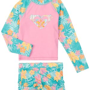 Roxy Toddler Girls 2 Pc Long Sleeve Swim Set