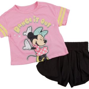 Disney Toddler Girls 2 pc Minnie Mouse Tee Set