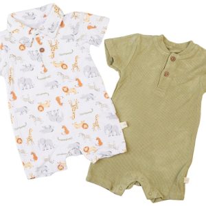 Baby Boys 2-pc. Short Sleeve Romper Pant Set