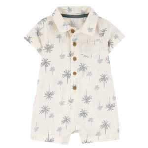 Carters Baby Boy Palm tree Short Sleeve Romper