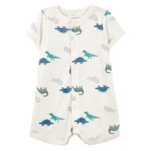 Carters Baby Boy Dinosaur Short-Sleeve Romper