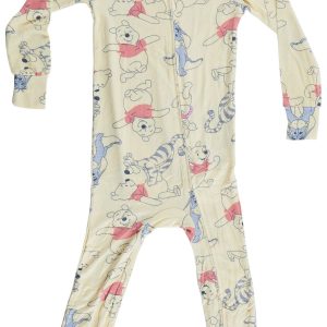 Disney Baby Boys Winnie Pooh Zip Footless 1-pc. Pajama