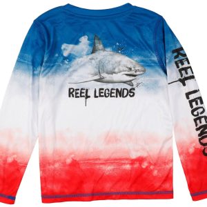 Reel Legends Toddler Boys Long Sleeve Swim Shirt