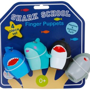 Magic Years Baby 4 Pk Shark Finger Puppets