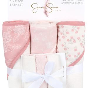 Jessica Simpson Baby 6-pc. Floral Baby Soft Terry Bath Set
