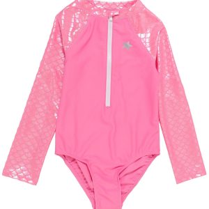 Floatimini Little Girls One Piece Mermaid Foil Swimsuit