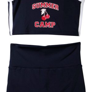 Jolie & Joy Girls 2 Pc Cherry Print Shorts Set