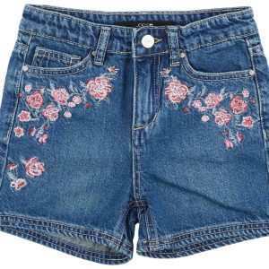 Joe's Jeans Big Girls Ozzie Floral Embroidered Denim Shorts