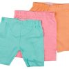 Freestyle Little Girls Active 3 Pk Neon Biker Shorts