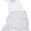 Amy Byer Little Girls 2-Piece Butterfly Tee & Maxi Skirt Set