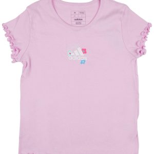 Adidas Big Girls Active Lettuce Edge Logo Tee