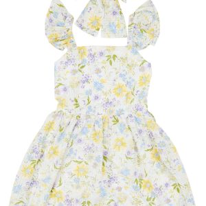 Speechless Big Girls Floral Dress With Hair Bow