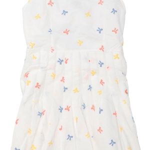 Truce Big Girls Allover Bows Print Open Back Dress