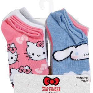 Hello Kitty Girls 10 Pair No Show Socks