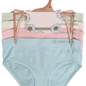 Daisy Fuentes Girls 4 Pk Seamless Bikini Panty Underwear