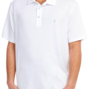 IZOD Golf Mens Solid Mesh Polo Shirt