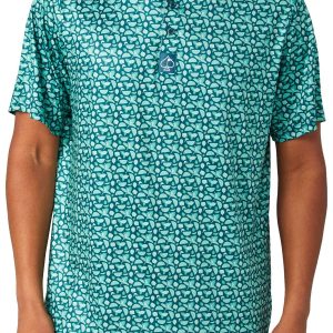 Pins & Aces Mens Mint Julep Golf Polo Shirt