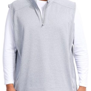 Greg Norman Men's Sleeveless Match Play 1/4 Zip Vest Jacket