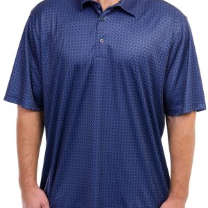 Greg Norman Mens Short Sleeve Windmill Golf Polo Shirt