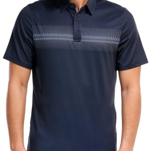 Men's Short Sleeve Peoria Ombre Stripe Performance Polo