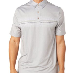 Mens Peoria Stripe Golf Polo Shirt
