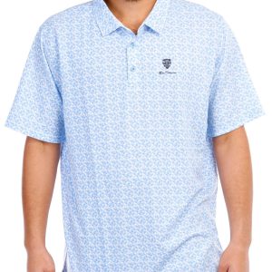 Ben Sherman Men's Geometric Print Short Sleeve Sport Polo