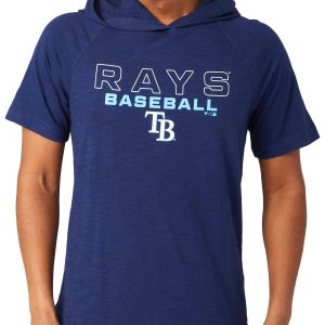 Tampa Bay Rays Men's Push Short Sleeve Pullover Hoodie