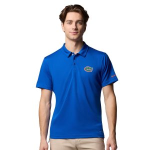 Florida Gators Mens Fair Catch Short Sleeve Polo by Columbia
