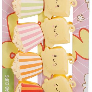 CWC 8 Pk Popcorn & Butter Magnetic Chip Bag Clips