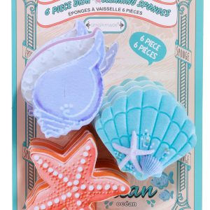 Simple Made 6 Pk Seashell Dish Sponges