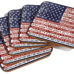 Boston International 6 pk Patriotic Coasters