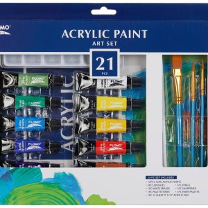 FLOMO Creative 21 pc Acrylic Paint Set