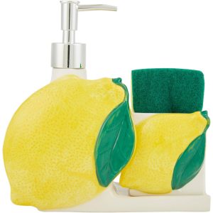 Fresh & Fruity Soap Pump and Sponge Holder